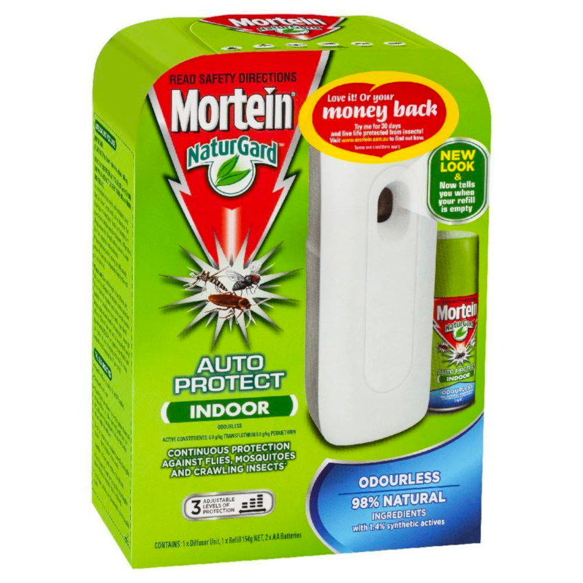Mortein NaturGard Auto Protect Indoor Odourless 154g
