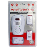 Wireless Infrared Motion Sensor Alarm Home Security Safety Protection w/ Remote