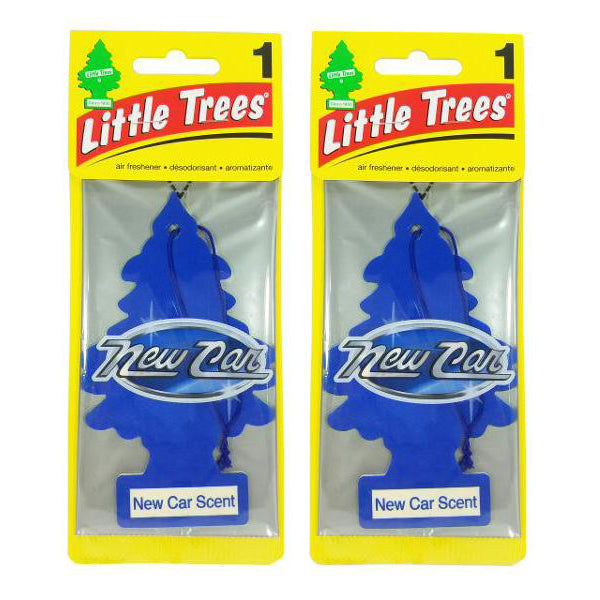 2 x Little Trees Air Freshener - New Car