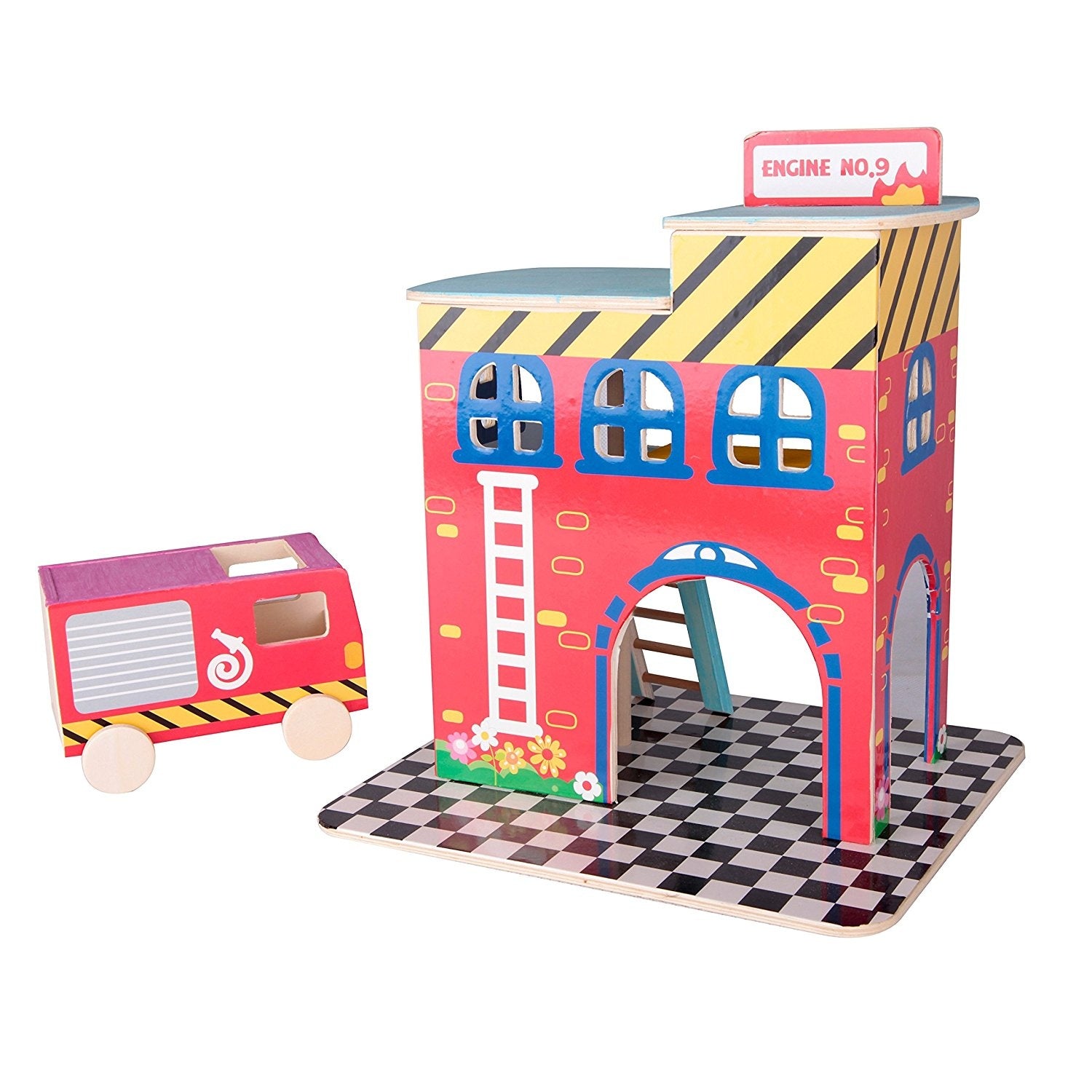 Build a Village Wood Craft Kit - Firehouse