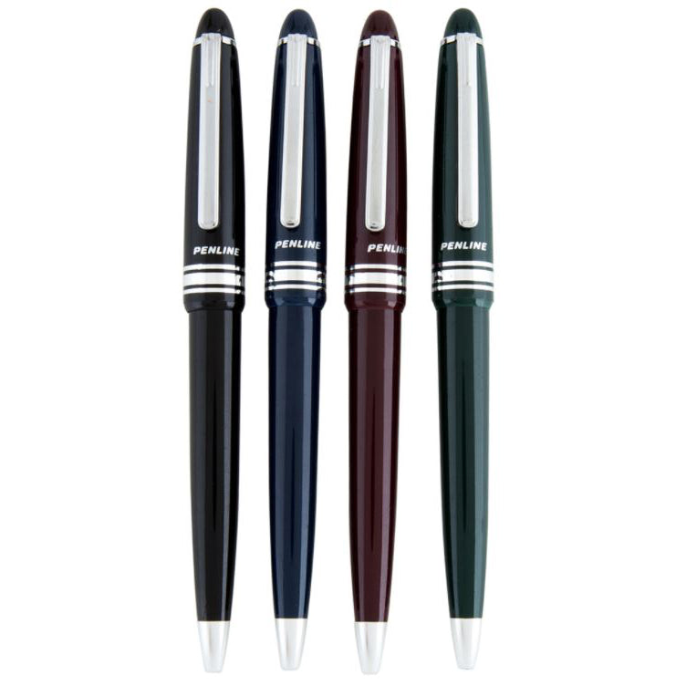 Penline Manhattan Blue Ink Ball point Pens 4 Pack
