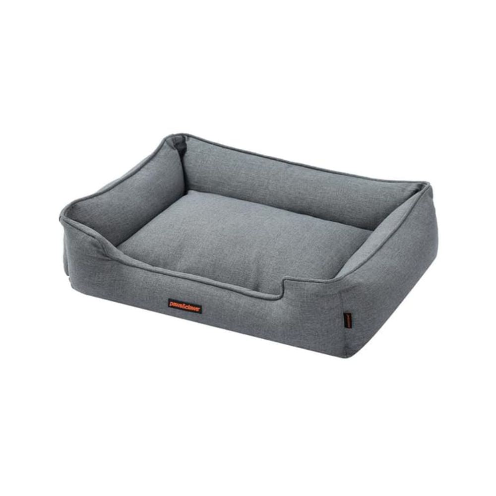 Paws & Claws Large Pia Walled Pet Bed - 80x60x20 - Grey