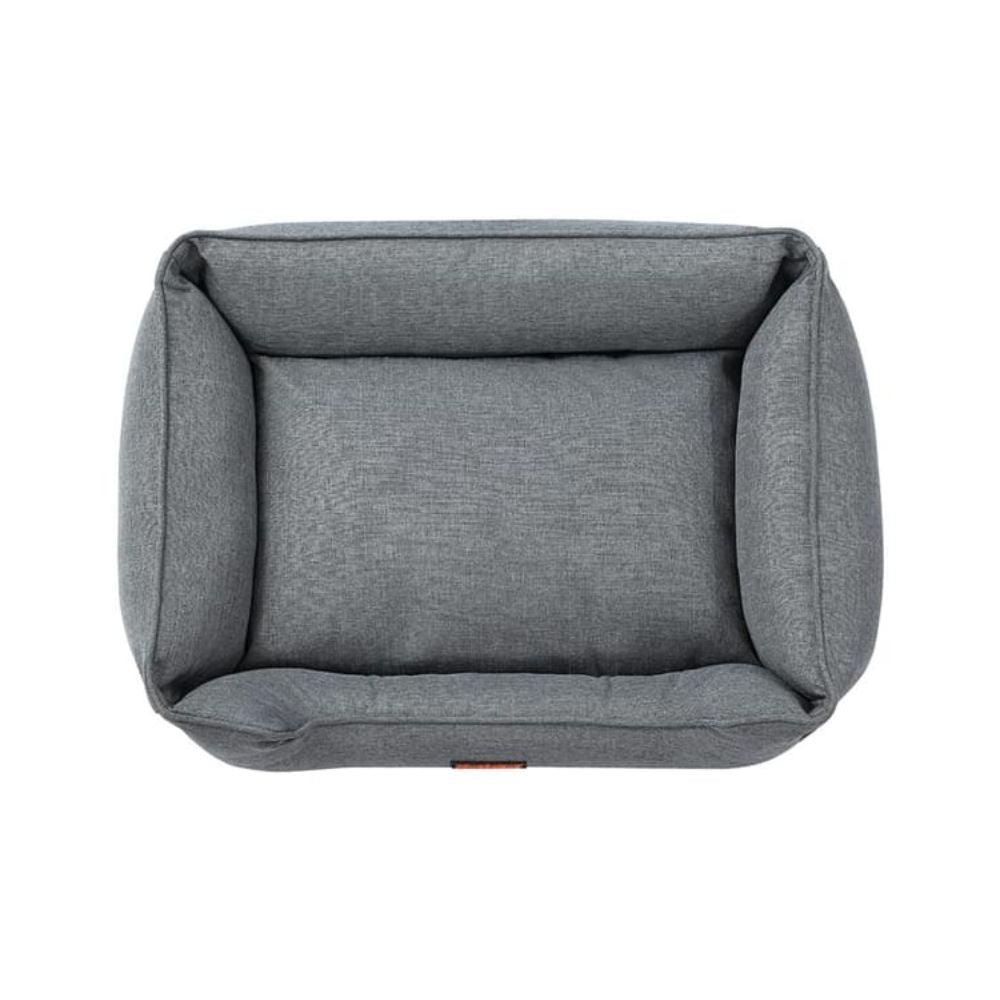 Paws & Claws Large Pia Walled Pet Bed - 80x60x20 - Grey