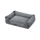 Paws & Claws Large Pia Walled Pet Bed - 80x60x20 - Grey