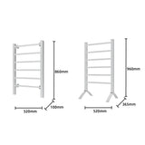 Pronti Heated Towel Rack 100W - Silver