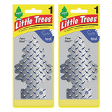 2 Pack x Little Trees Air Freshener - Pure Steel