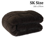 Laura Hill 500GSM Faux Mink Quilt Comforter Doona - Super King