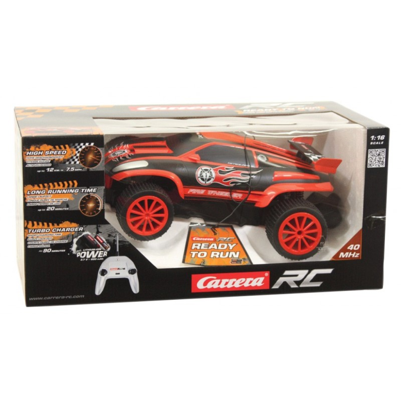 Carrera RC 1:16 Fire Wheeler Truggy Lithium Ion Power