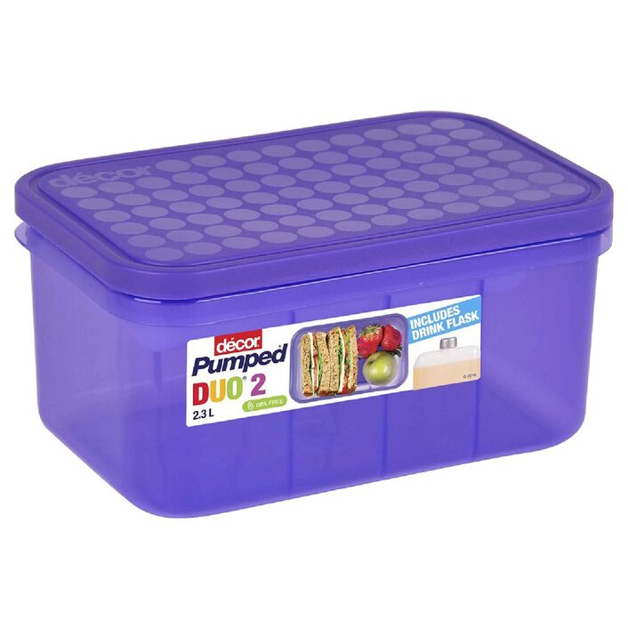 Decor Pumped Duo Lunch Box and Flask Set