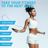 Adjustable Jump Rope with Weighted Handles - Intermediate - 2.72m