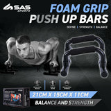 Sas Sports Non Slip Foam Grip Push Up Bars