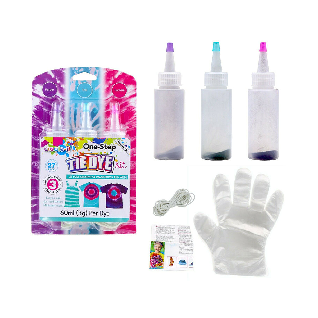 One Step 3 Color Tie Dye Kit - 3 Pack