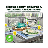 2 Pack x Garden Greens Citronella Scented Tealight Candles In Glass Holders 10g 5pc