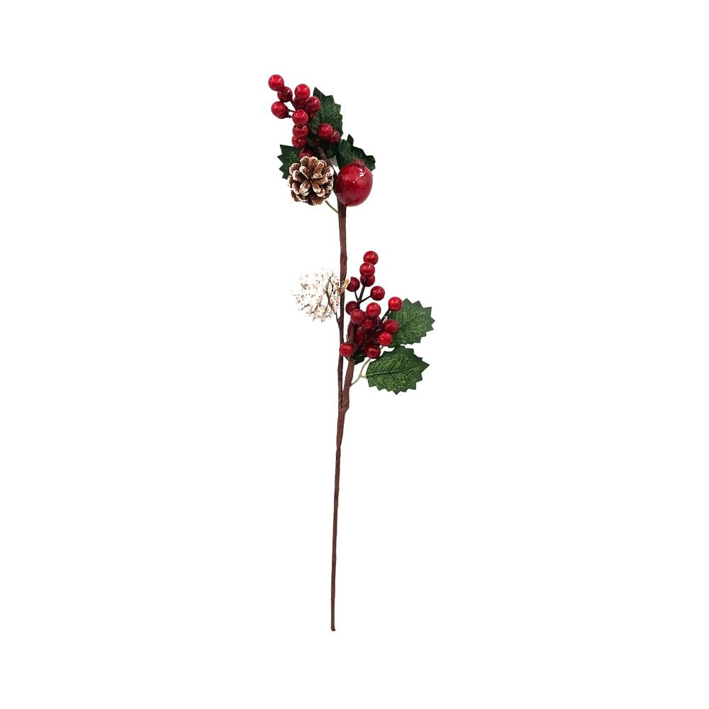 6 Pack x Mistletoe and Pine Christmas Vase Filler Decoration