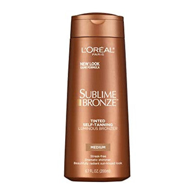L'Oreal Paris Sublime Bronze Tinted Self Tanning Luminous Bronzer Medium 200ml