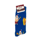Christmas Charm Socks - Surfer Santa