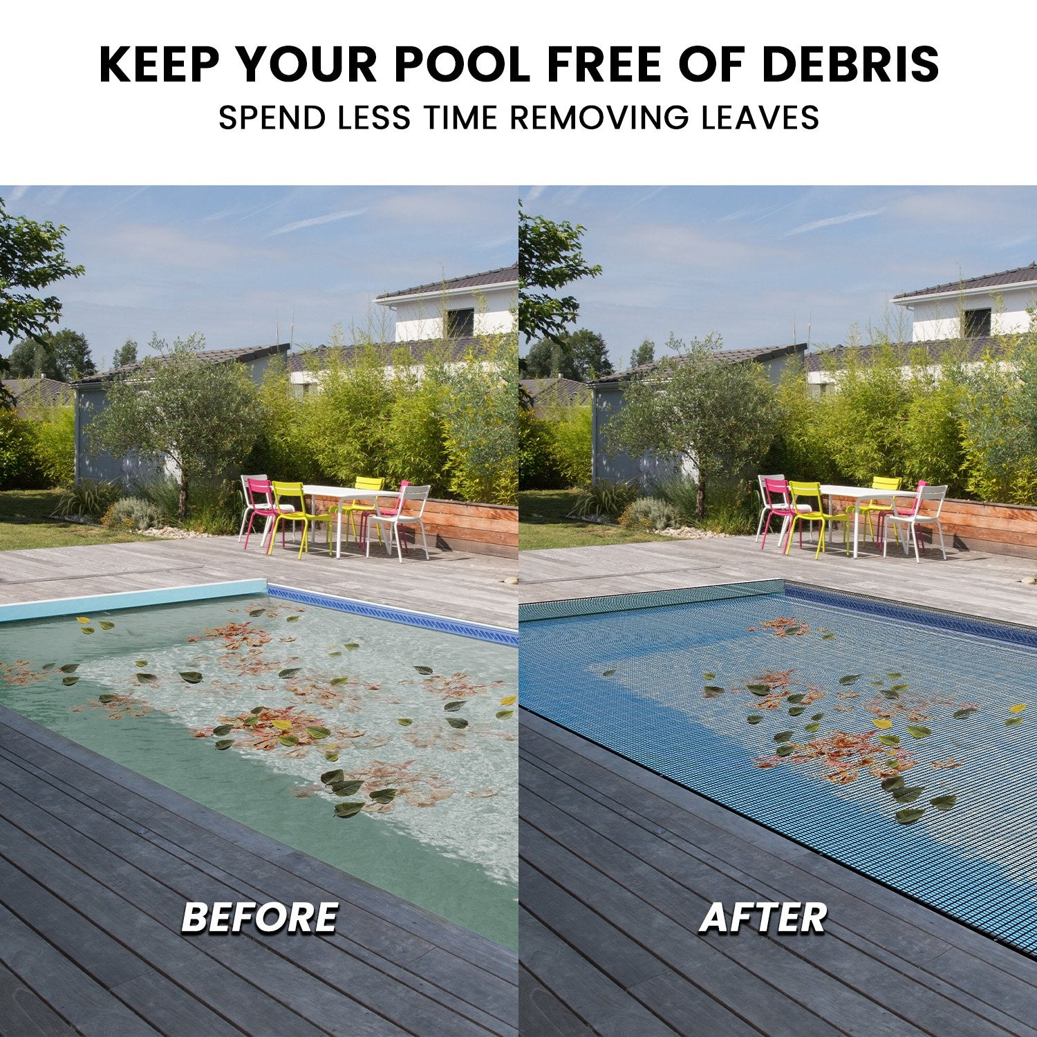 HydroActive UV-Resistant Swimming Pool Leaf Net Cover   3 x 5m