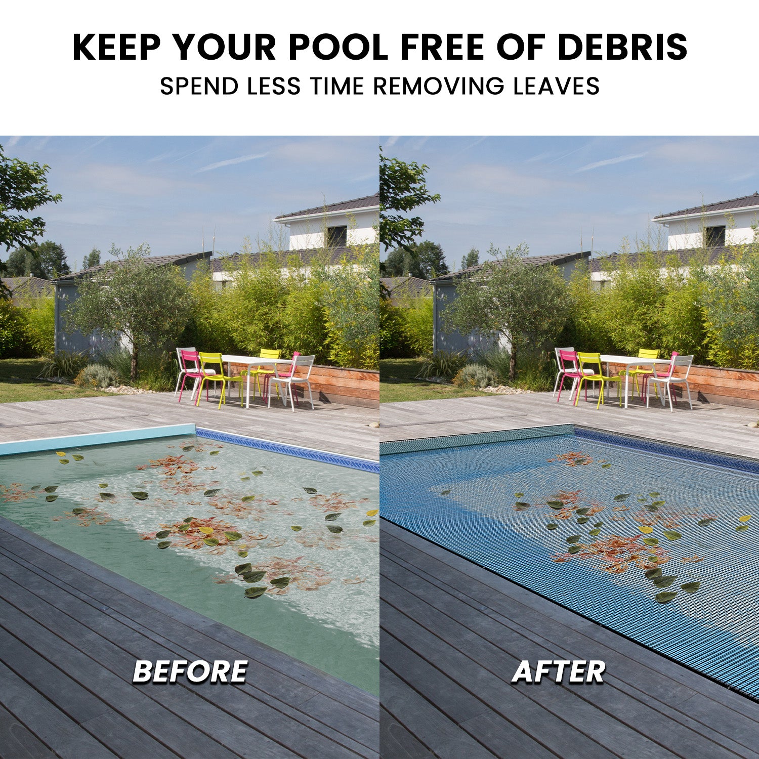 HydroActive UV-Resistant Swimming Pool Leaf Net Cover   3 x 7m