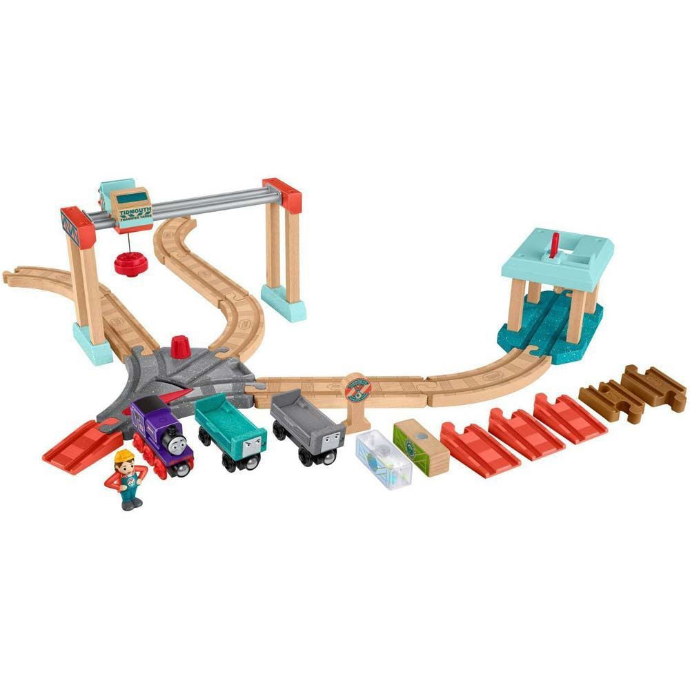 Thomas & Friends Wooden Railway Lift & Load Cargo Set by Fisher Price