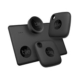 Tile Mate Essentials Tracker Pack (Black) - 4 pack