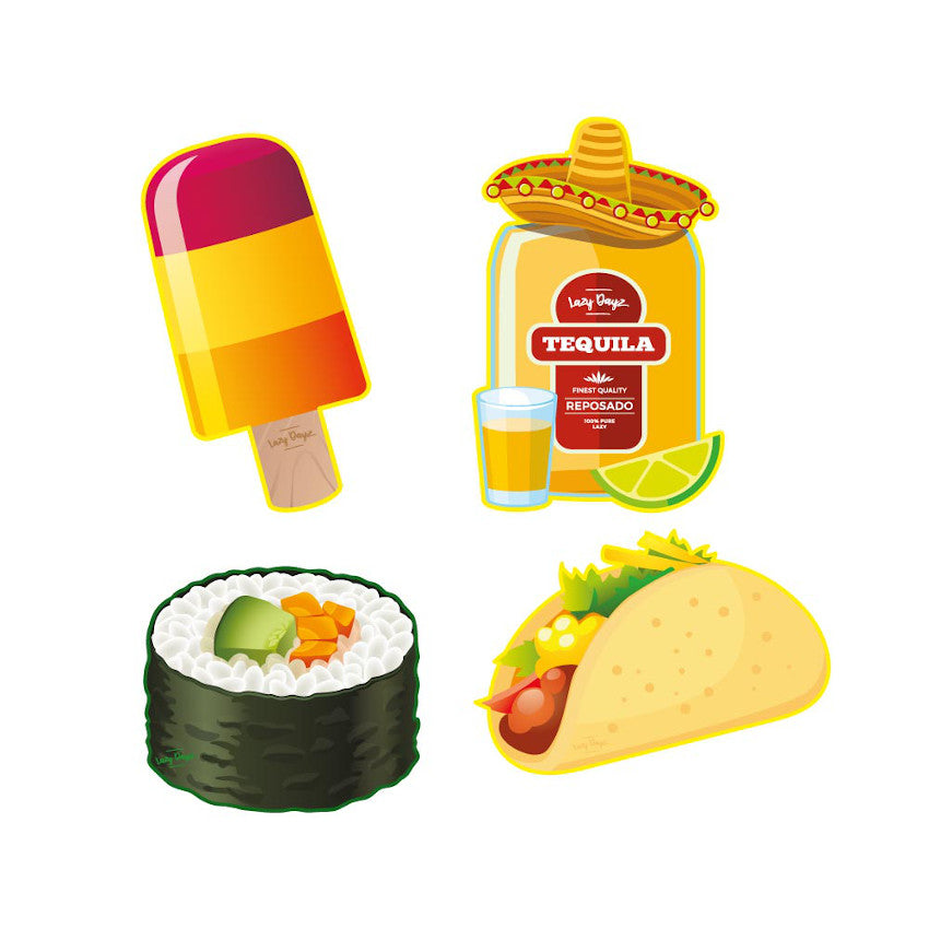 Lazy Dayz Novelty Shaped Beach Towel