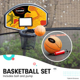 Kahuna 8ft Springless Trampoline with Basketball Set