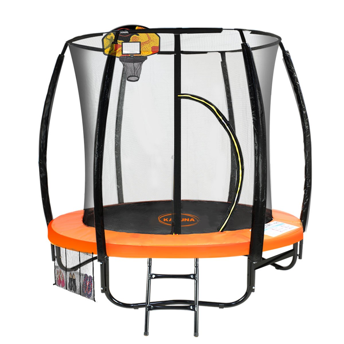 Kahuna Trampoline 6ft with Basketball set - Orange