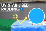 Kahuna Trampoline 6ft with  Roof - Rainbow