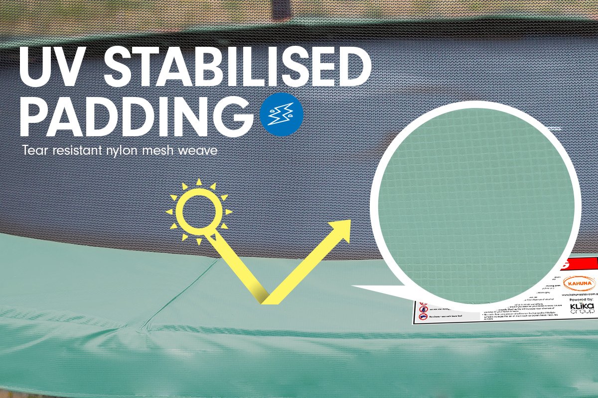 Kahuna Trampoline 10 ft with  Roof-Green