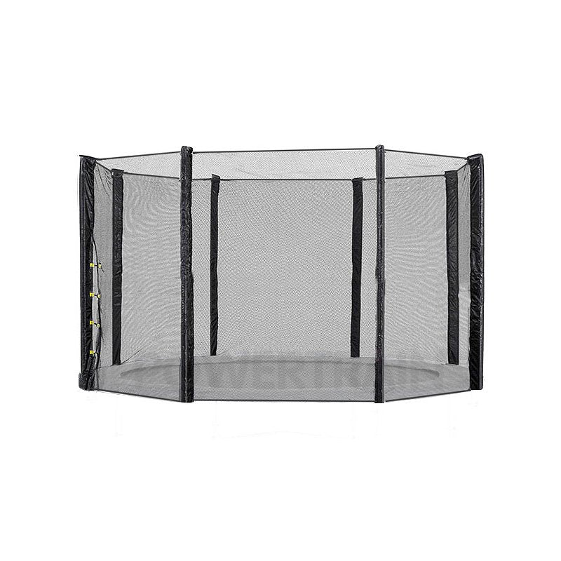 16ft Replacement Round Outdoor Trampoline Safety Net Enclosure 12 pole
