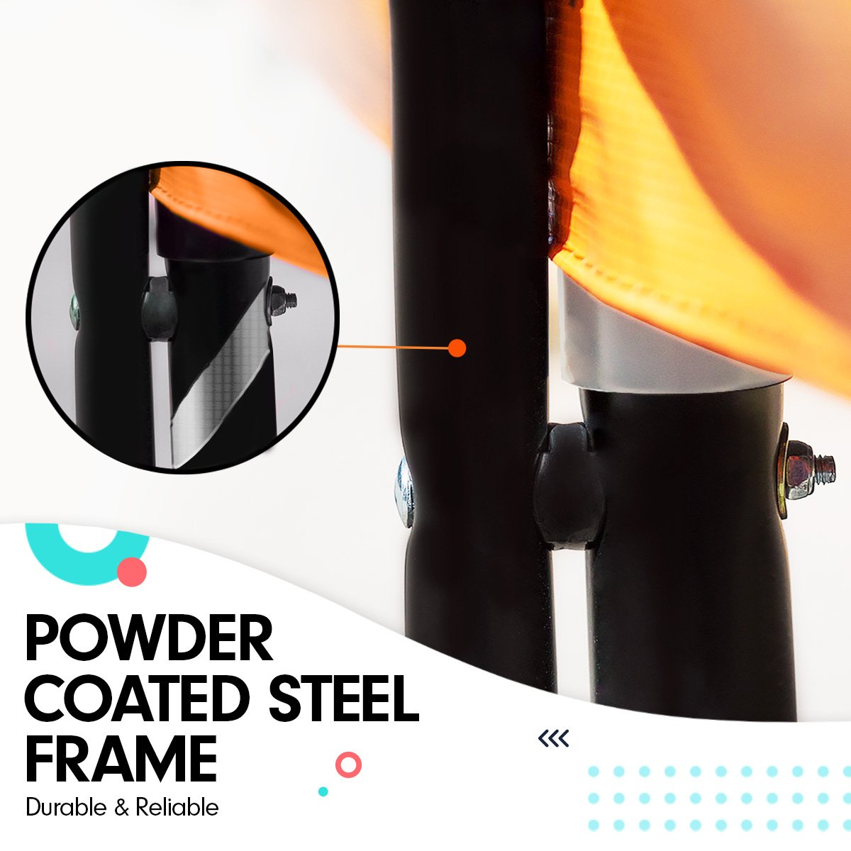 Kahuna 8ft Springless Trampoline with Basketball Set