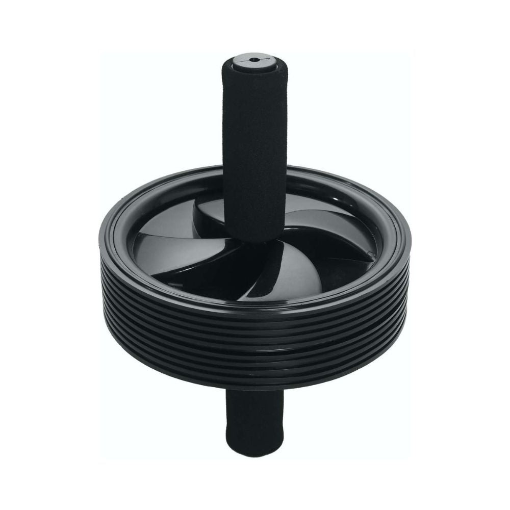 Zen Flex Fitness Exercise AB Wheel Roller - Black - 18.5x18.5cm