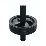 Zen Flex Fitness Exercise AB Wheel Roller - Black - 18.5x18.5cm