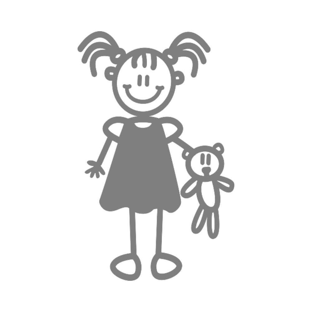 My Family Car Stickers - Girls