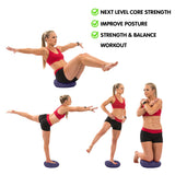 Powertrain Yoga Stability Disc Home Gym Pilate Balance Trainer - Purple