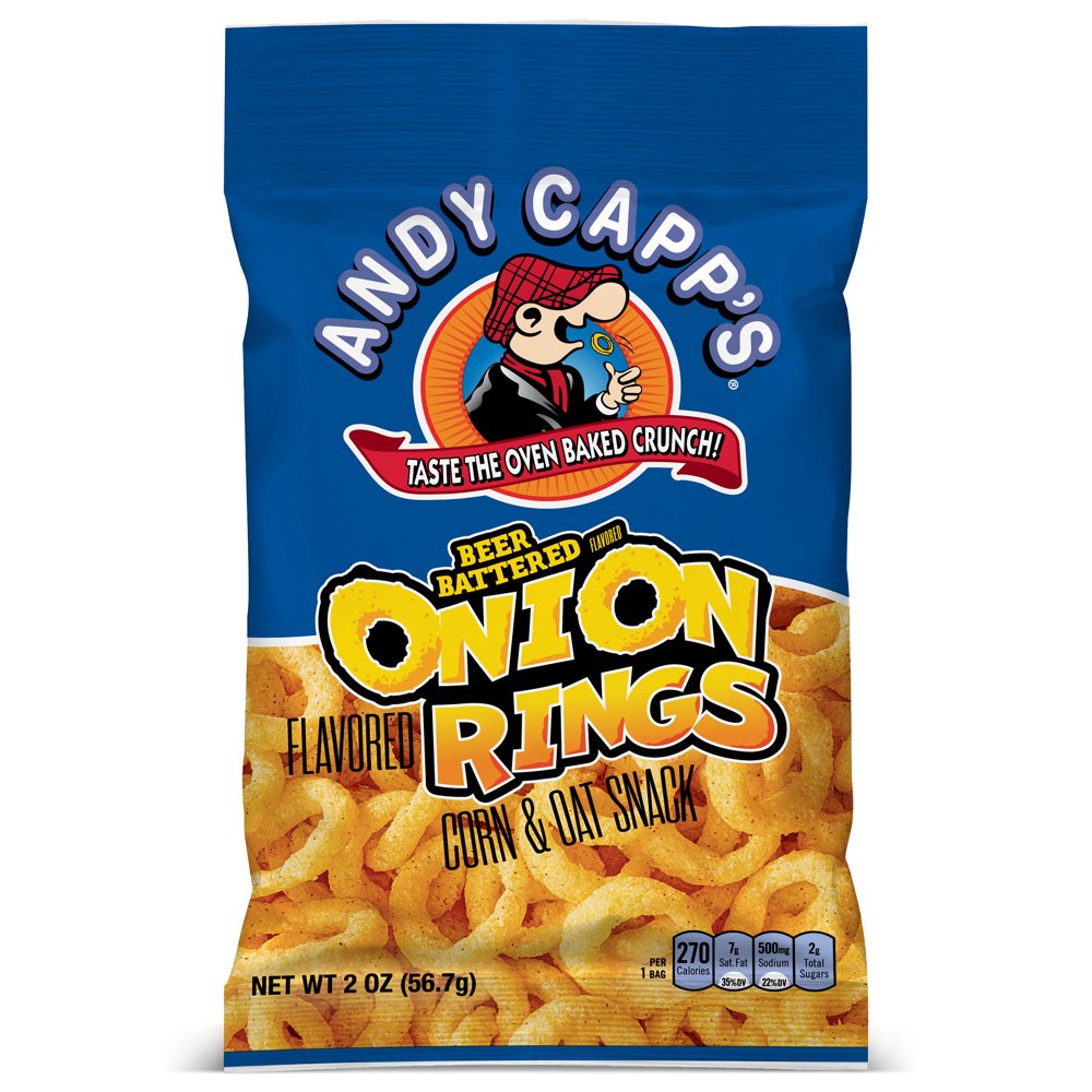 12 x Andy Capp's Beer Battered Onion Rings 56g