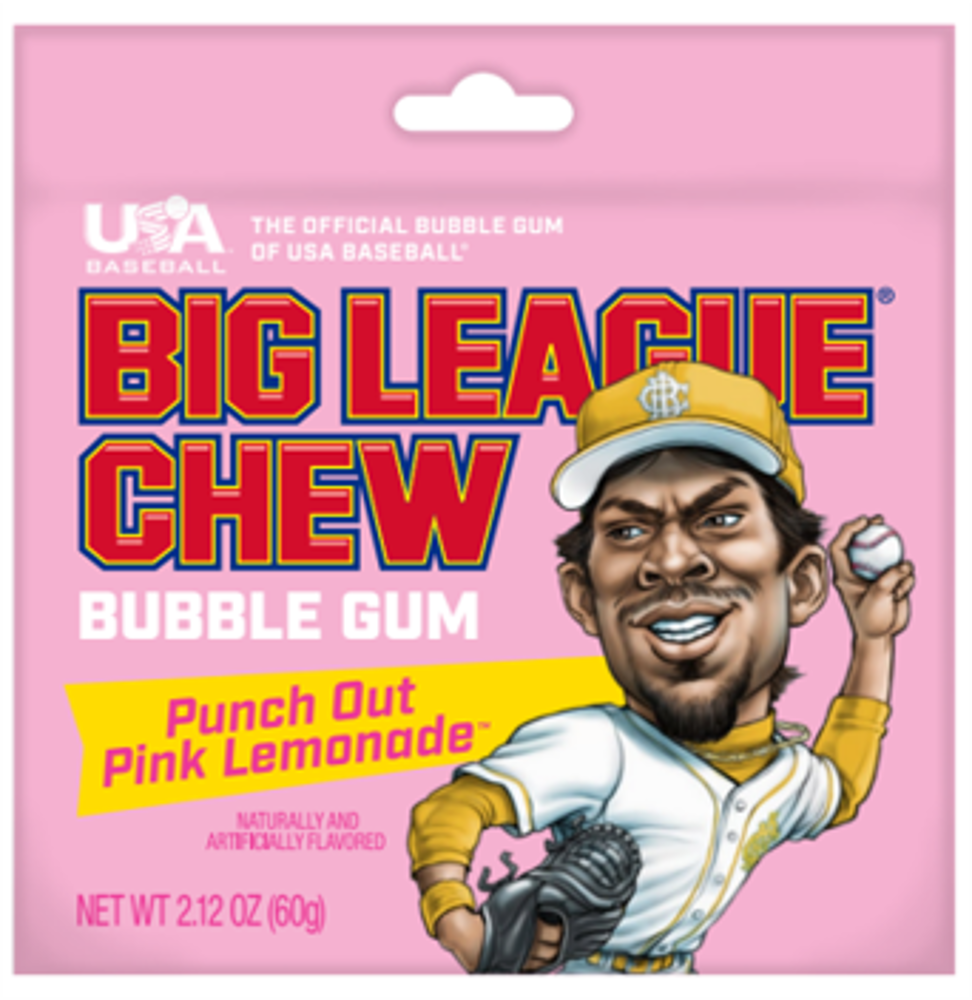 12 x Big League Chew Pink Lemonade 60g