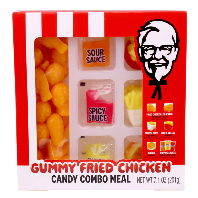 6 x Frankford KFC Gummy Fried Chicken Combo Meal 201g