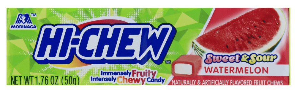 15 x Hi Chew Fruit Chews Watermelon 50g