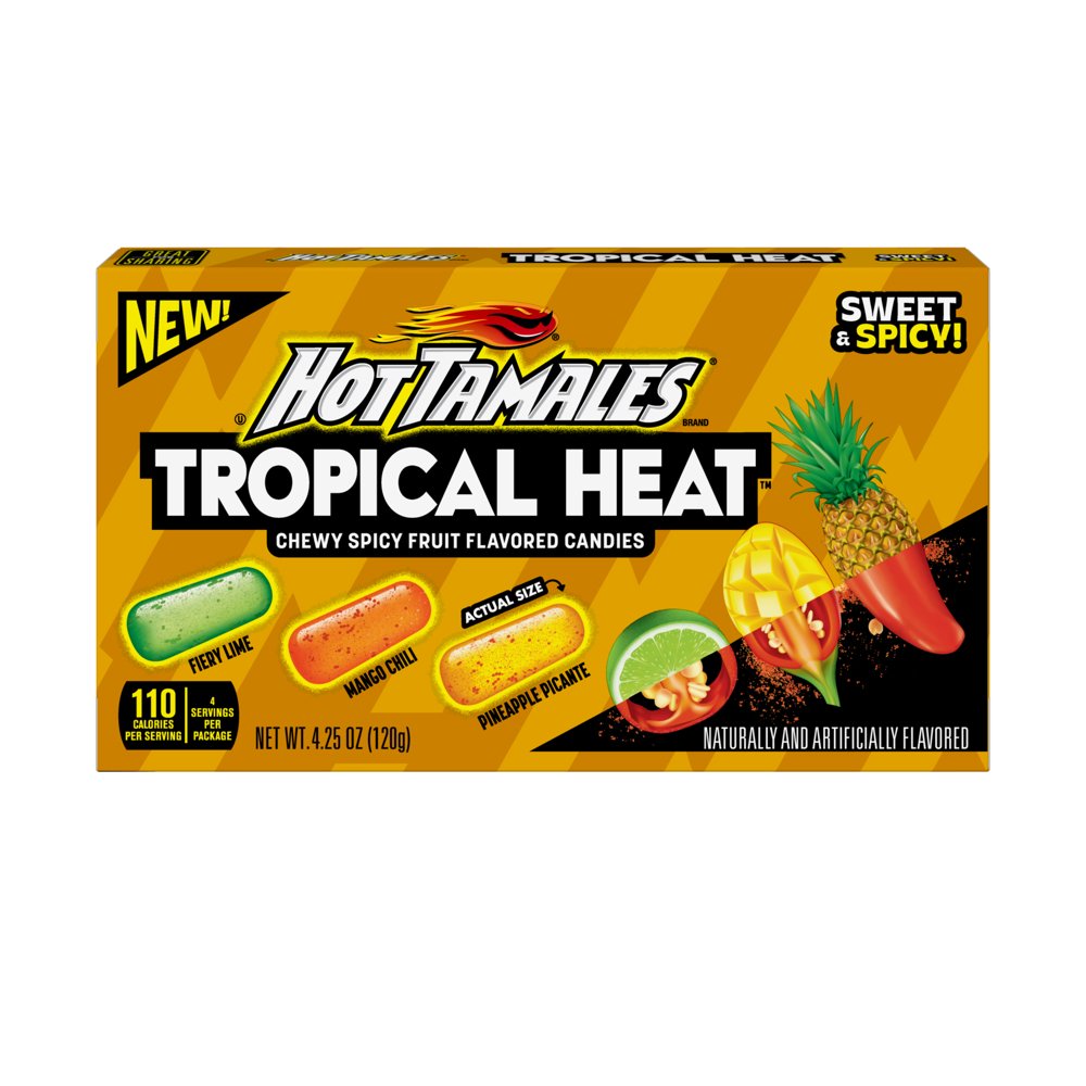 12 x Hot Tamales Tropical Heat Theatre Box 120g
