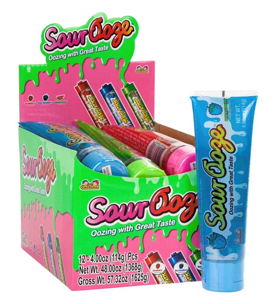12 x Kidsmania Sour Ooze Tube 113g