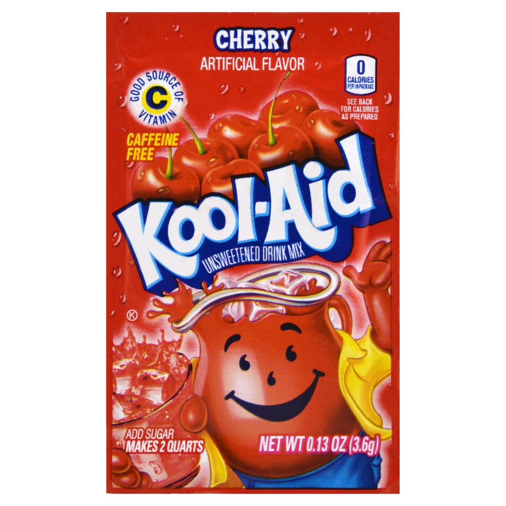48 x Kraft Kool-Aid Unsweetened Cherry 4g