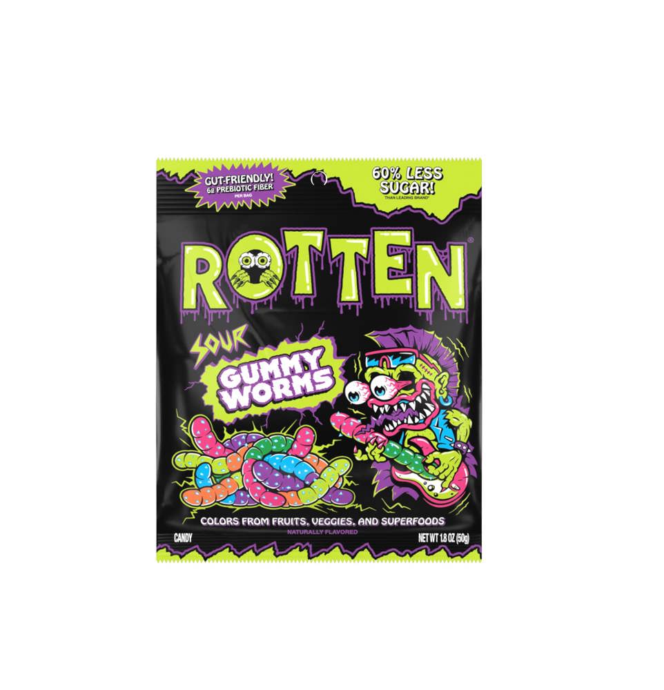 8 x Rotten Sour Gummy Worms 51g