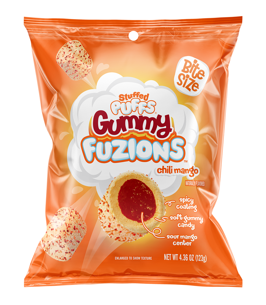 8 x Stuffed Puffs Gummy Fuzions Chili Mango 120g