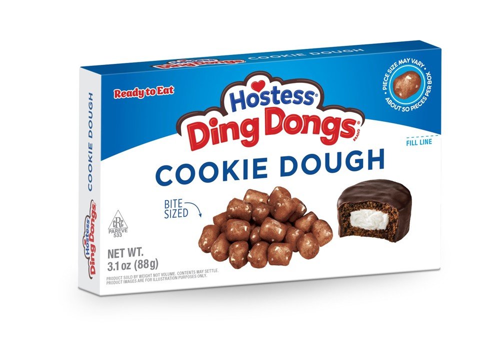12 x Taste Of Nature Hostess Ding Dongs Cookie Dough 88g