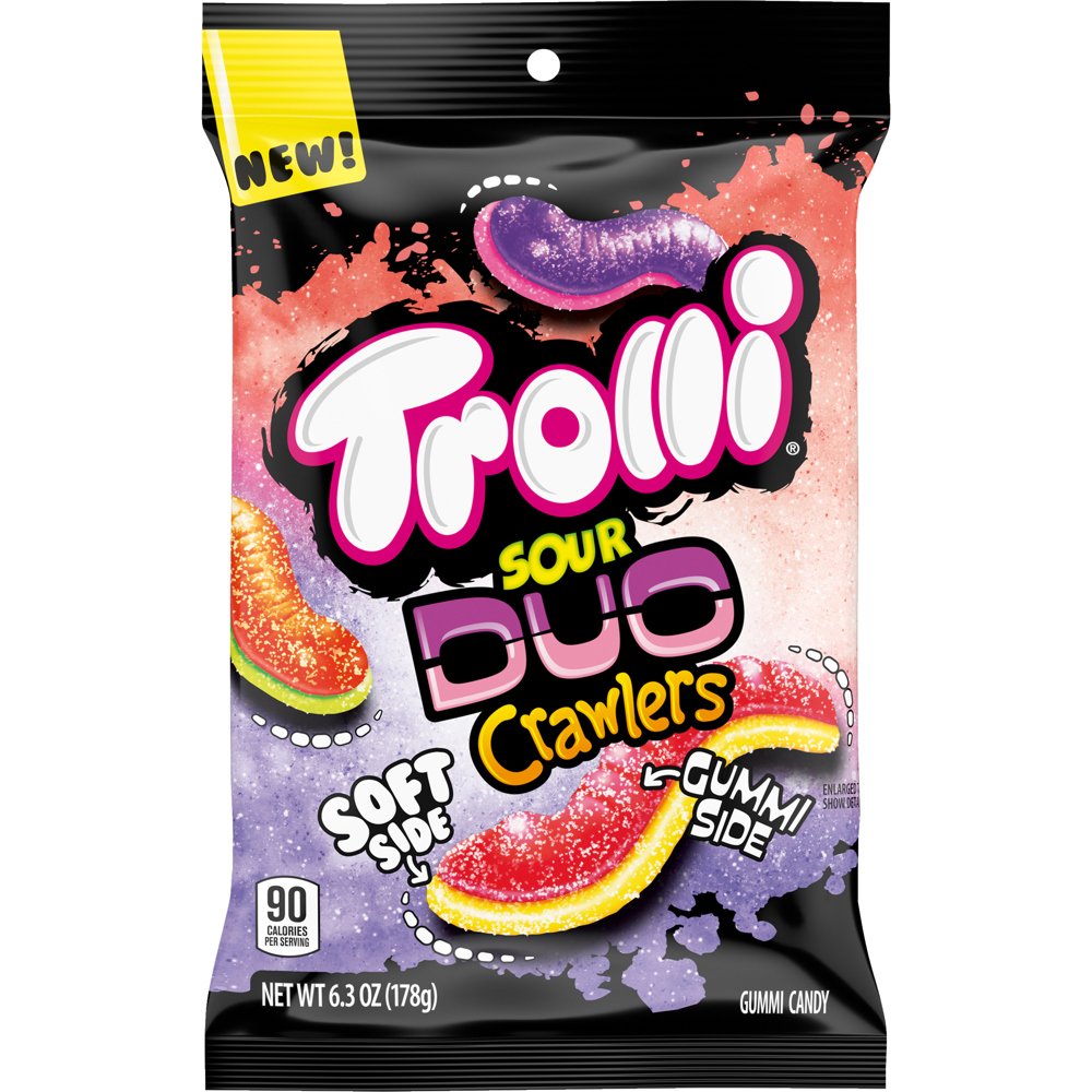 8 x Trolli Peg Bag Duo Crawlers 179g