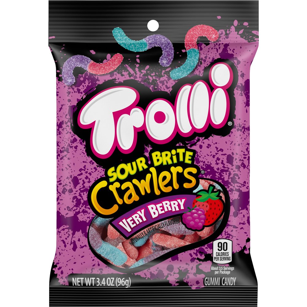12 x Trolli Value Peg Very Berry 96g