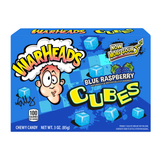 12 x Warheads Blue Raspberry Cubes Theater Box 85g