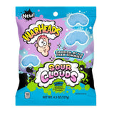 12 x Warheads Sour Clouds Peg Bag Cotton Candy 128g