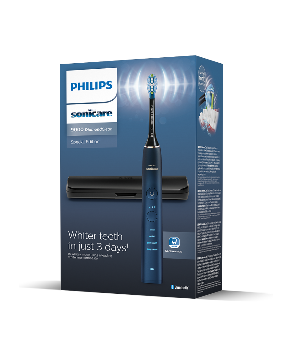 Philips Sonicare DiamondClean 9000 Special Edition Electric Toothbrush HX9911/96 with App – Navy